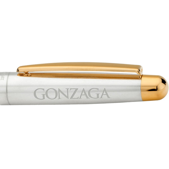Gonzaga Fountain Pen in Sterling Silver with Gold Trim Shot #2
