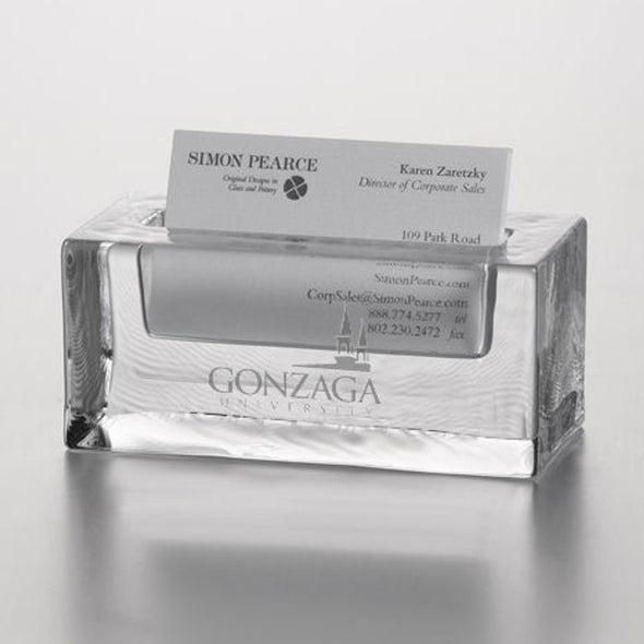 Gonzaga Glass Business Cardholder by Simon Pearce Shot #2