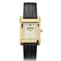 Gonzaga Men's Gold Quad with Leather Strap Shot #2