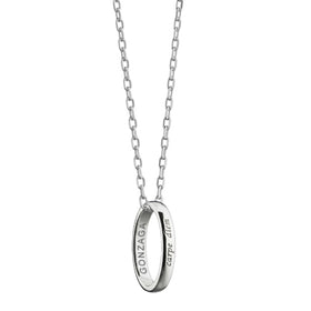 Gonzaga Monica Rich Kosann "Carpe Diem" Poesy Ring Necklace in Silver Shot #1