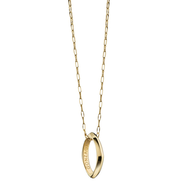Gonzaga Monica Rich Kosann Poesy Ring Necklace in Gold Shot #2