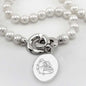 Gonzaga Pearl Necklace with Sterling Silver Charm Shot #2