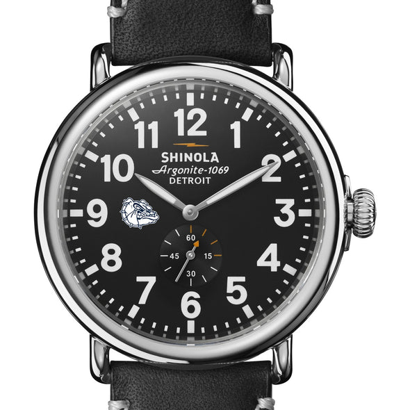 Gonzaga Shinola Watch, The Runwell 47 mm Black Dial Shot #1