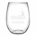 Gonzaga Stemless Wine Glasses Made in the USA