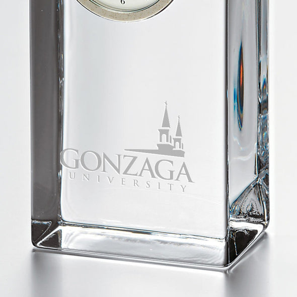 Gonzaga Tall Glass Desk Clock by Simon Pearce Shot #2