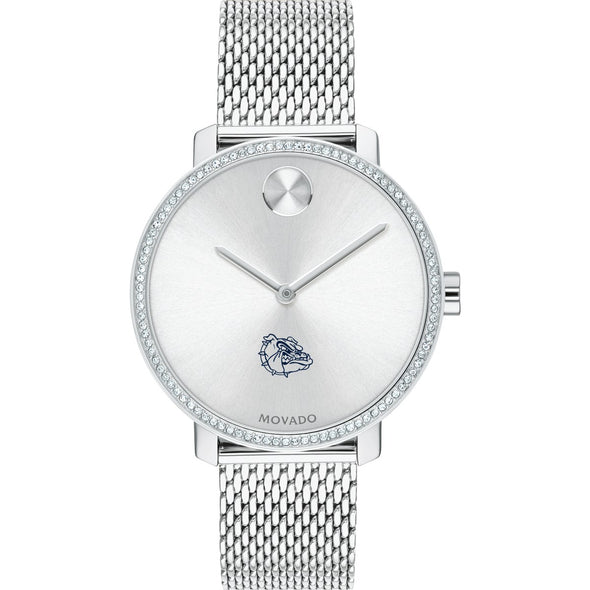 Gonzaga Women's Movado Bold with Crystal Bezel & Mesh Bracelet Shot #2