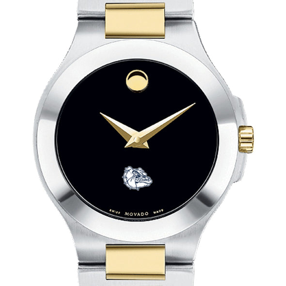 Gonzaga Women&#39;s Movado Collection Two-Tone Watch with Black Dial Shot #1