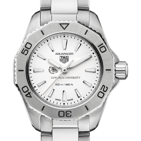 Gonzaga Women&#39;s TAG Heuer Steel Aquaracer with Silver Dial Shot #1