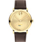 Haas School of Business Men's Movado BOLD Gold with Chocolate Leather Strap Shot #2