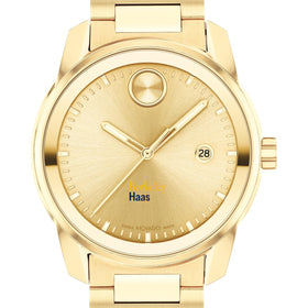 Haas School of Business Men's Movado BOLD Gold with Date Window Shot #1