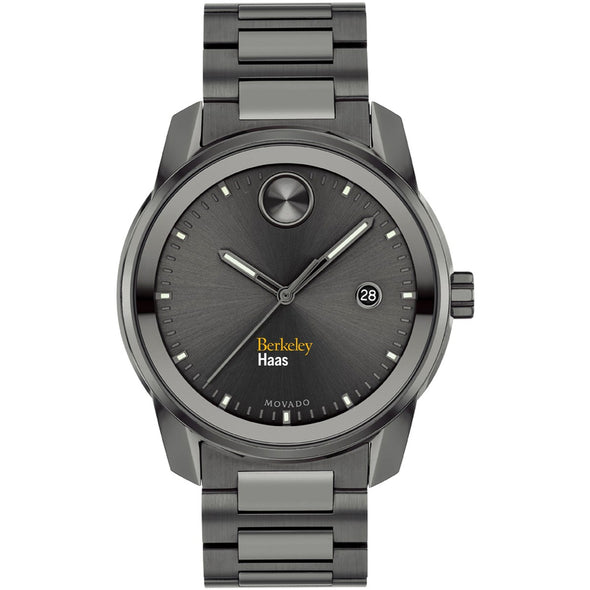 Haas School of Business Men's Movado BOLD Gunmetal Grey with Date Window Shot #2