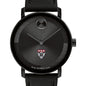 Harvard Business School Men's Movado BOLD with Black Leather Strap Shot #1