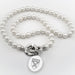 Harvard Business School School Pearl Necklace with Sterling Silver Charm