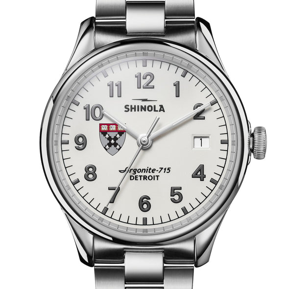 Harvard Business School Shinola Watch, The Vinton 38 mm Alabaster Dial at M.LaHart &amp; Co. Shot #1