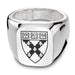 Harvard Business School Sterling Silver Rectangular Cushion Ring