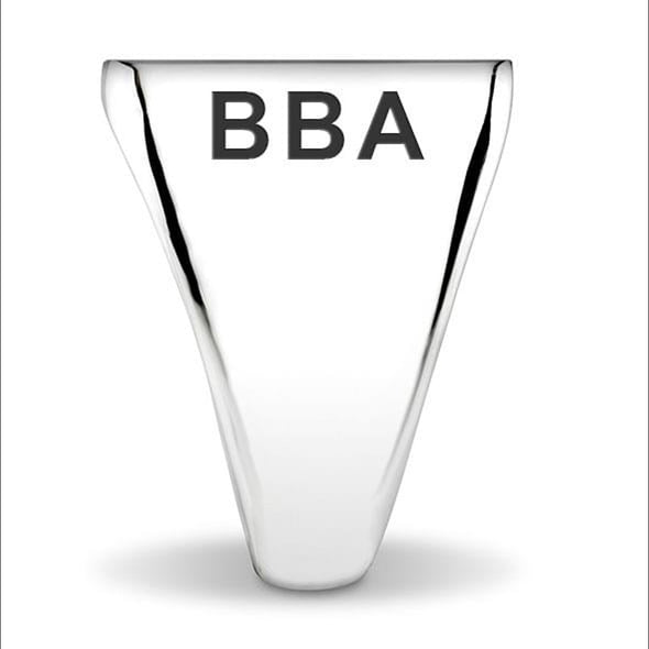 Harvard Business School Sterling Silver Rectangular Cushion Ring Shot #2