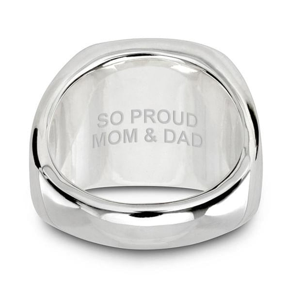 Harvard Business School Sterling Silver Rectangular Cushion Ring Shot #5