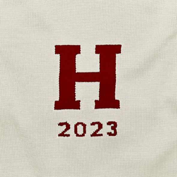 Harvard Class of 2023 Ivory and Maroon Sweater by M.LaHart Shot #2