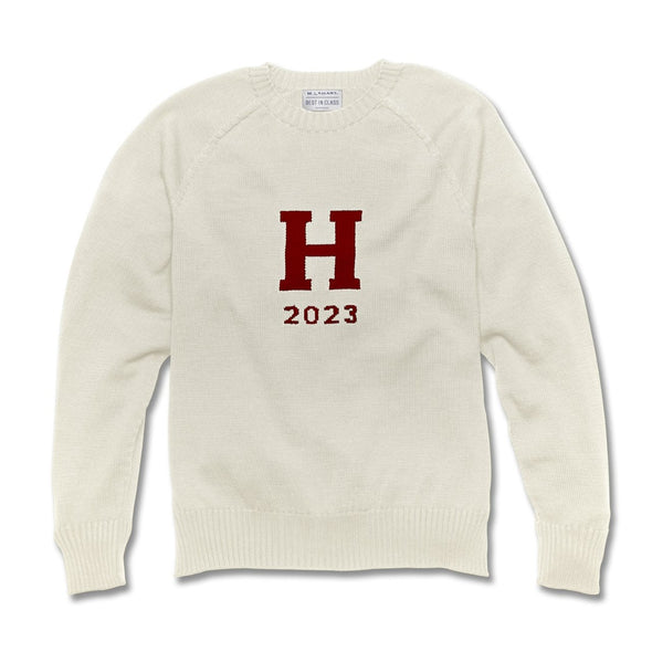 2023 Harvard  Ivory and Maroon Sweater Shot #5