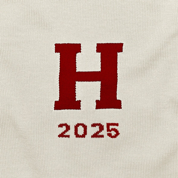 2025 Harvard  Ivory and Maroon Sweater Shot #2