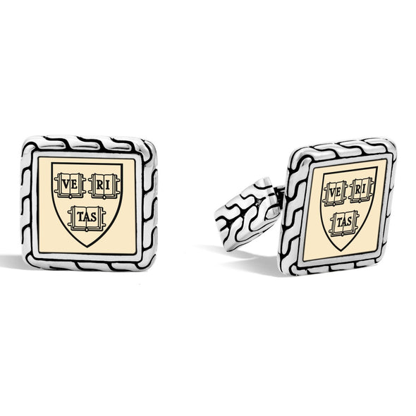 Harvard Cufflinks by John Hardy with 18K Gold Shot #2