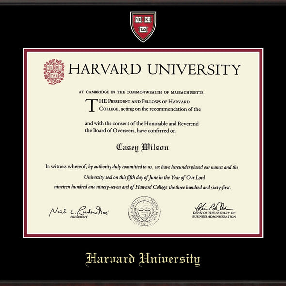 Harvard Diploma Frame - Masterpiece Shot #2