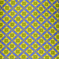 Harvard Green & Blue Diamond Pattern Woven Silk Tie Shot #2