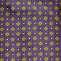 Harvard Green Daisy Pattern Woven Silk Tie in Purple Shot #2
