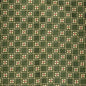 Harvard Green & Gold Squares Pattern Woven Silk Tie Shot #2