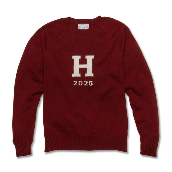 2025 Harvard Maroon and Ivory Sweater Shot #1