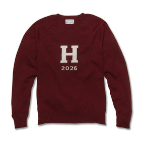 2026 Harvard Maroon and Ivory Sweater with Class Year Shot #1
