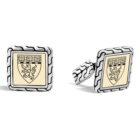 Harvard Medical Cufflinks by John Hardy with 18K Gold Shot #2