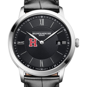 Harvard Men's Baume et Mercier 40mm Classima Quartz Watch with Black Dial & Black Leather Strap Shot #1