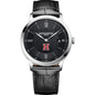 Harvard Men's Baume et Mercier 40mm Classima Quartz Watch with Black Dial & Black Leather Strap Shot #2