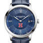 Harvard Men's Baume et Mercier 40mm Classima Quartz Watch with Blue Dial & Dark Blue Leather Strap Shot #1