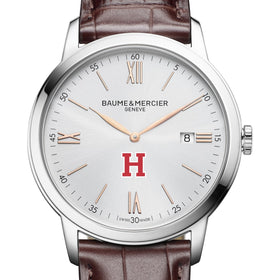 Harvard Men's Baume et Mercier 42mm Classima Watch with Silver Dial & Brown Leather Strap Shot #1