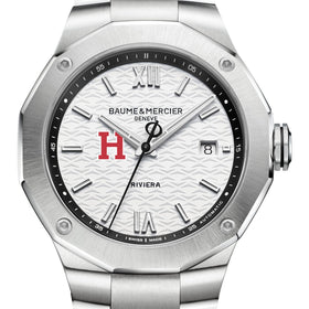 Harvard Men's Baume et Mercier 42mm Riviera Watch with White Dial & Bracelet Shot #1