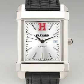 Harvard Men&#39;s Collegiate Watch with Leather Strap Shot #1