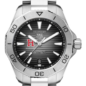 Harvard Men's TAG Heuer Steel Automatic Aquaracer with Black Dial Shot #1