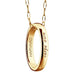 Harvard Monica Rich Kosann "Carpe Diem" Poesy Ring Necklace in Gold