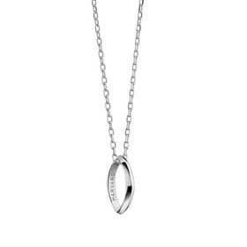 Harvard Monica Rich Kosann Poesy Ring Necklace in Silver Shot #1