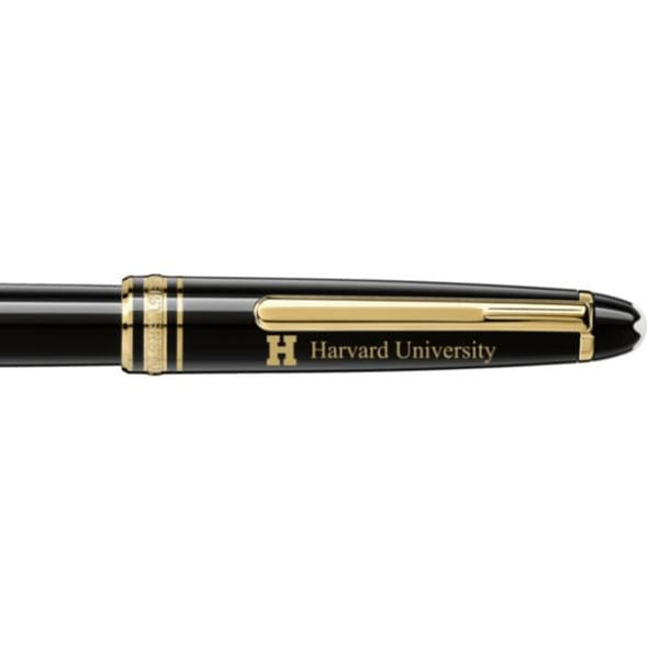 Harvard Montblanc Meisterstück Classique Rollerball Pen in Gold Shot #2