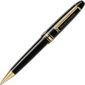 Harvard Montblanc Meisterstück Midsize Ballpoint Pen in Gold Shot #1