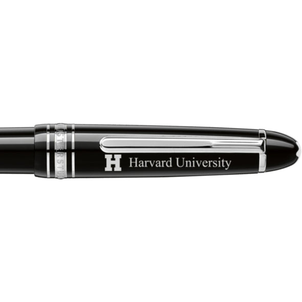 Harvard Montblanc Meisterstück Midsize Platinum-Coated Ballpoint Pen Shot #2
