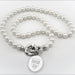 Harvard Pearl Necklace with Sterling Silver Charm