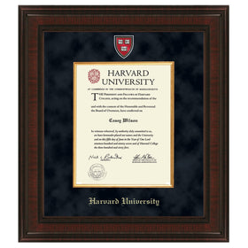 Harvard PhD Diploma Frame - Excelsior Shot #1