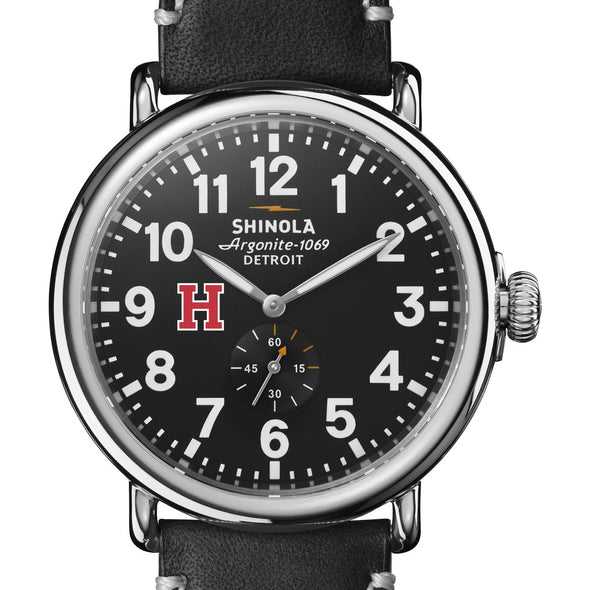Harvard Shinola Watch, The Runwell 47 mm Black Dial Shot #1