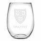 Harvard Stemless Wine Glasses Made in the USA - Set of 4 Shot #1