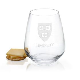 Harvard Stemless Wine Glasses - Set of 4 Shot #1