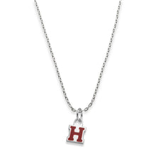 Harvard Sterling Silver Necklace with Enamel Charm Shot #1